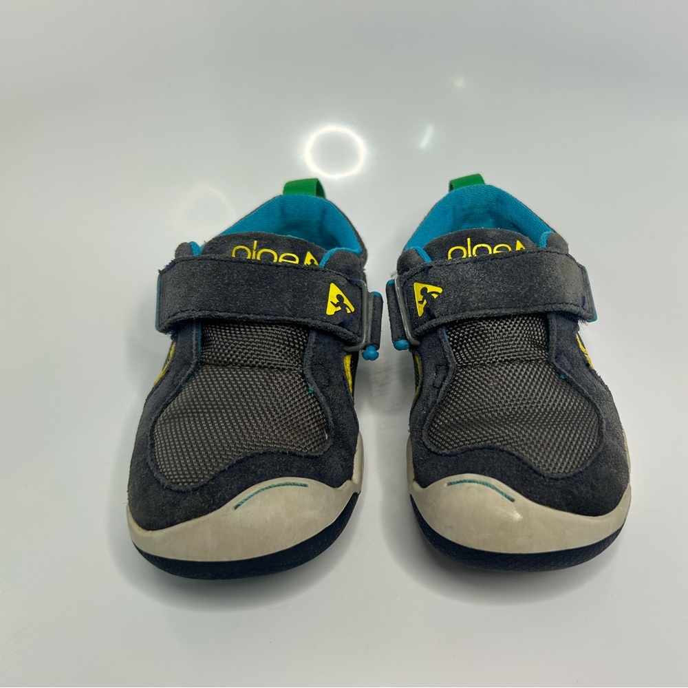 Plae Ty Navy Steel Hook & Loop Sneakers Shoes 102021-404 Toddler size 7